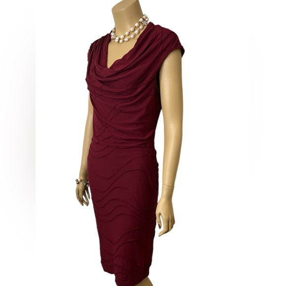 LADYS CONNECTED APPAREL BEAUTIFUL LINED BODY-CON DRESS FITTED WITH STRECH - Picture 3 of 10